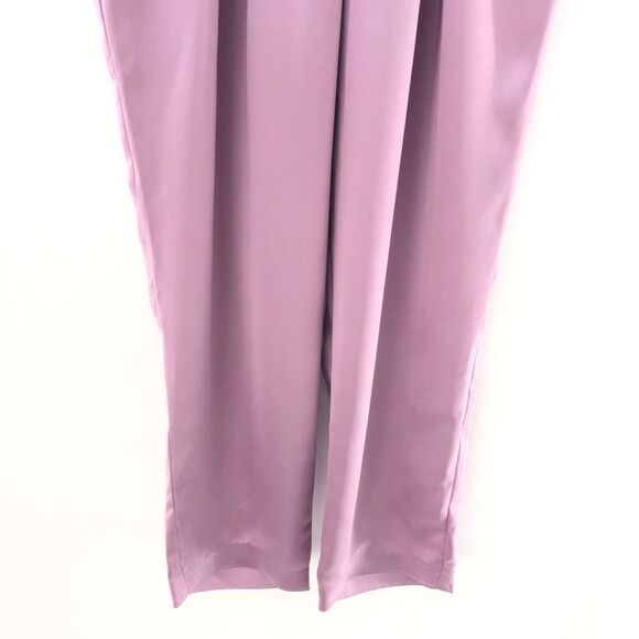 ‎SELMACILEK Pleated High Rise Pant in Lilac - Picture 9 of 14